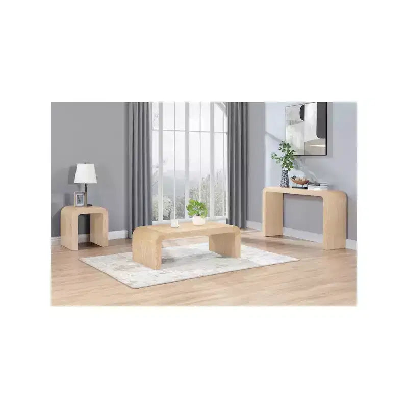 Table basse en placage de chêne