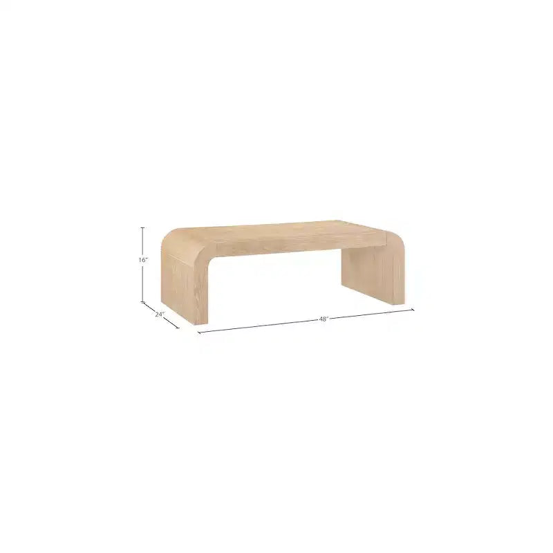 Table basse en placage de chêne