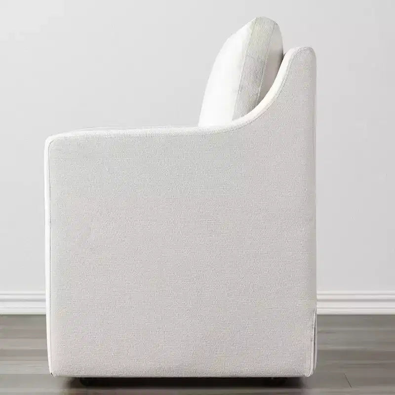 Chaises de salle à manger avec roulettes et rangement