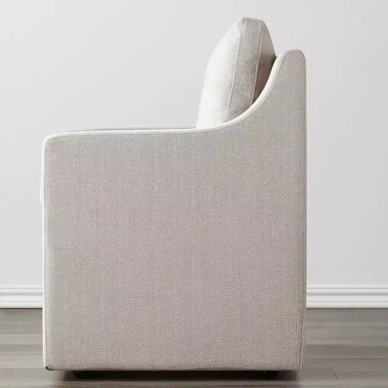 Chaises de salle à manger avec roulettes et rangement