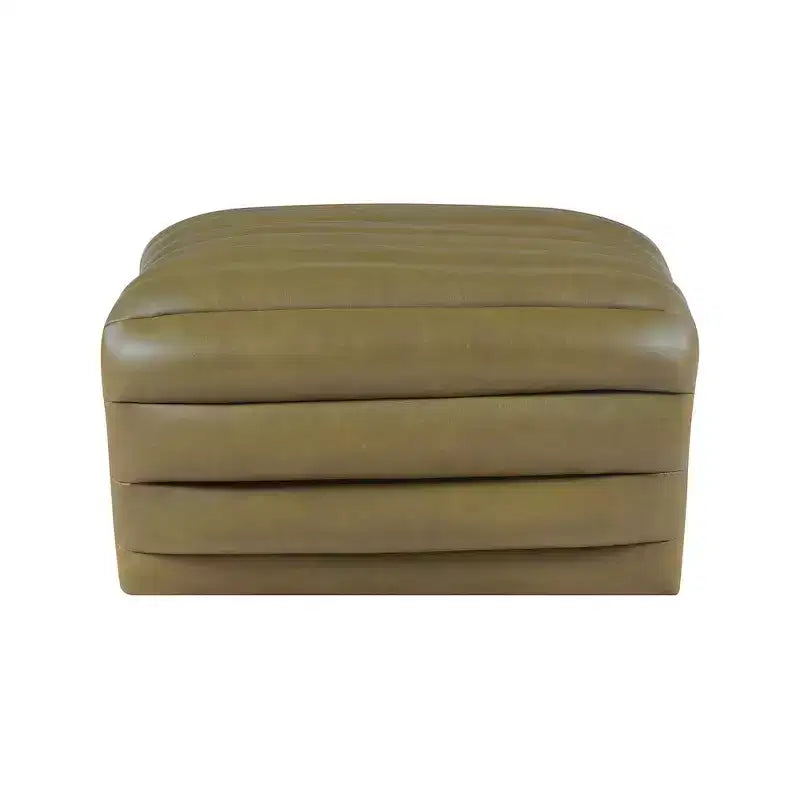 Pouffe en cuir végane