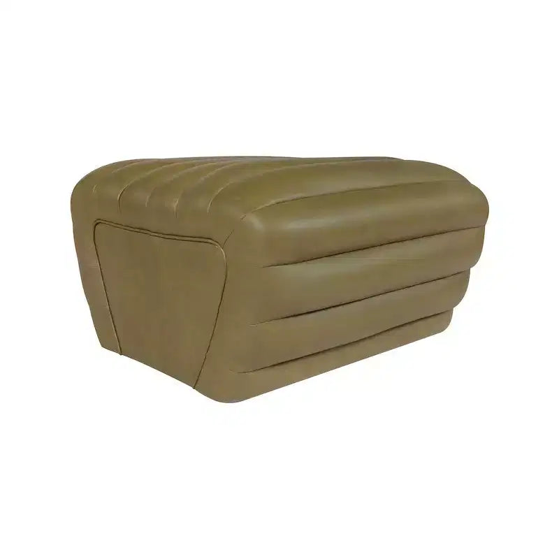 Pouffe en cuir végane
