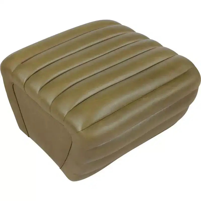 Pouffe en cuir végane