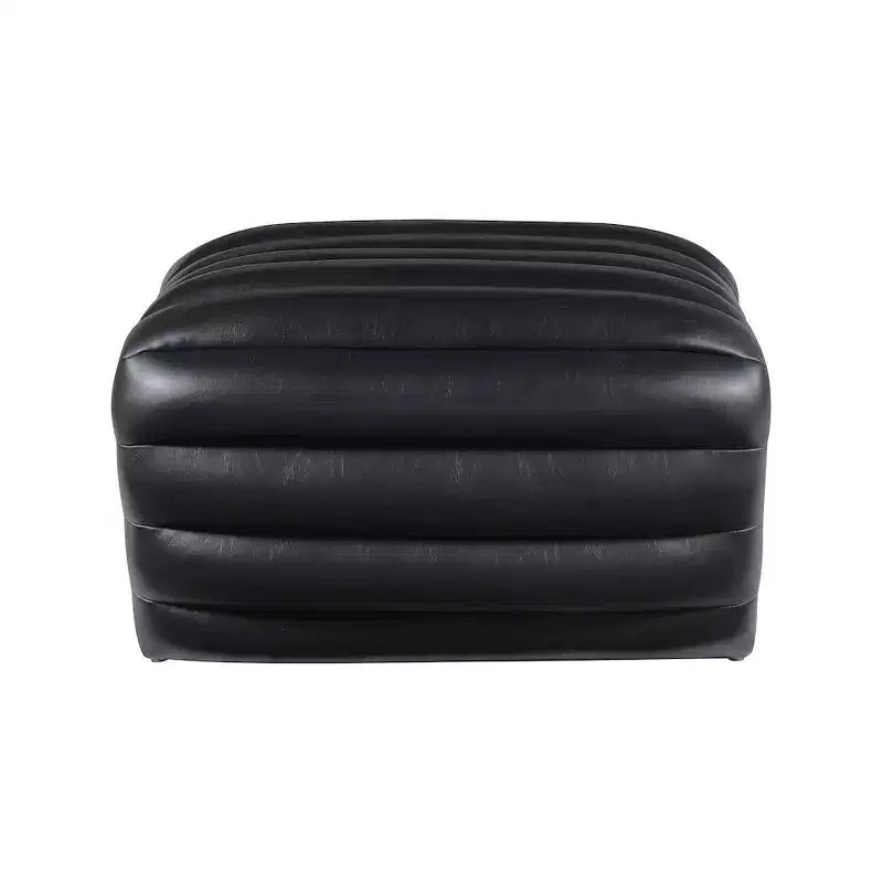 Pouffe en cuir végane