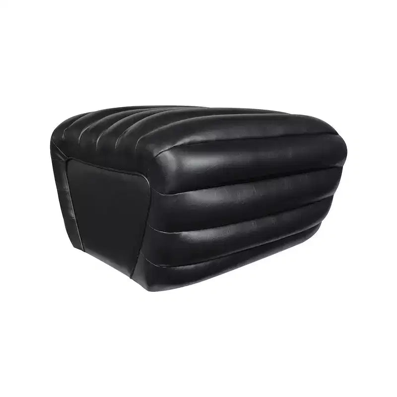 Pouffe en cuir végane