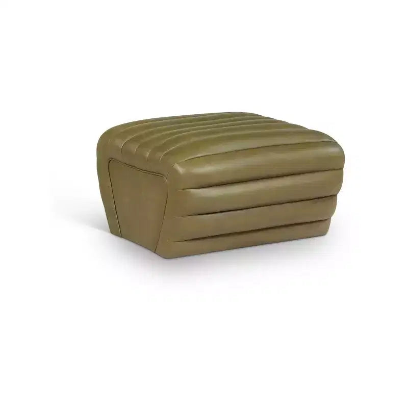 Pouffe en cuir végane