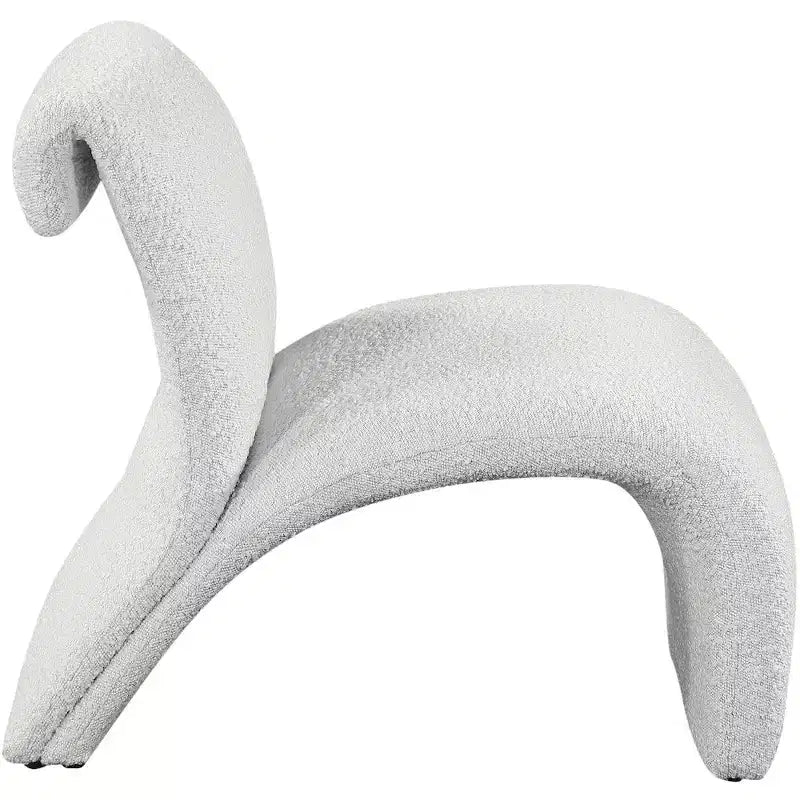 Fauteuil d'appoint en tissu bouclé