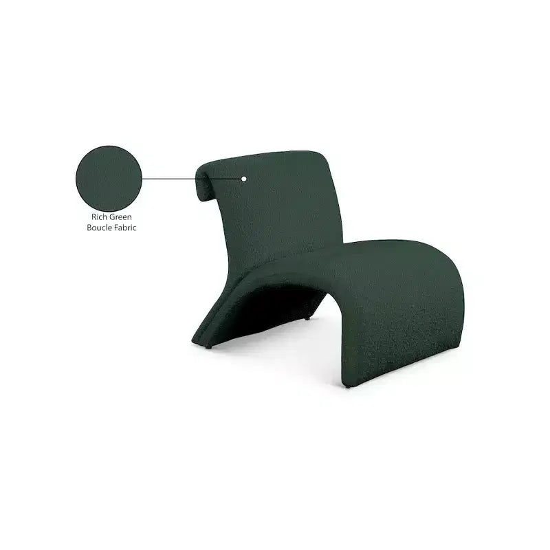 Fauteuil d'appoint en tissu bouclé