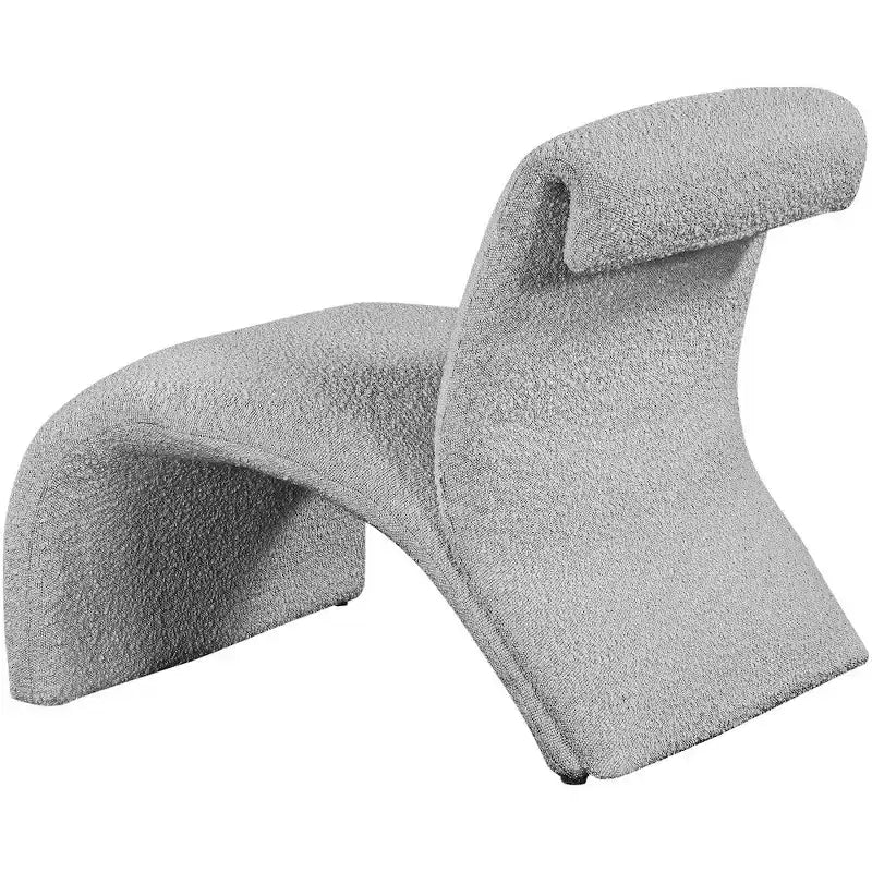 Fauteuil d'appoint en tissu bouclé