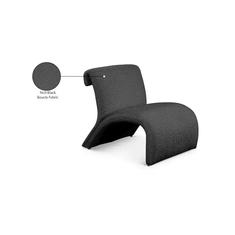 Fauteuil d'appoint en tissu bouclé