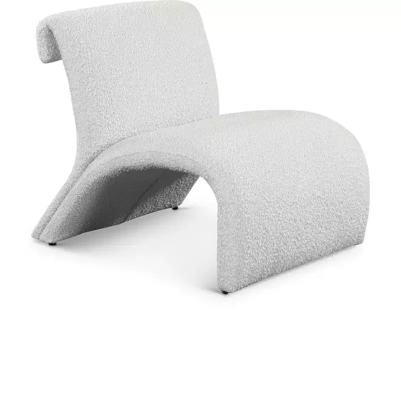 Fauteuil d'appoint en tissu bouclé