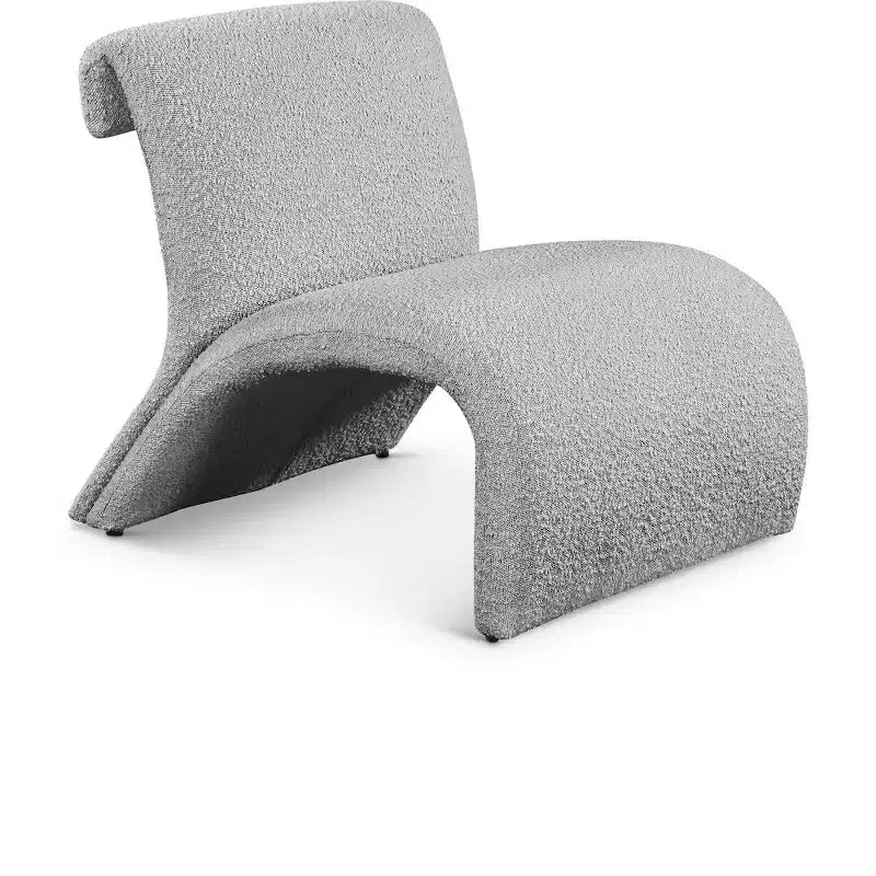 Fauteuil d'appoint en tissu bouclé