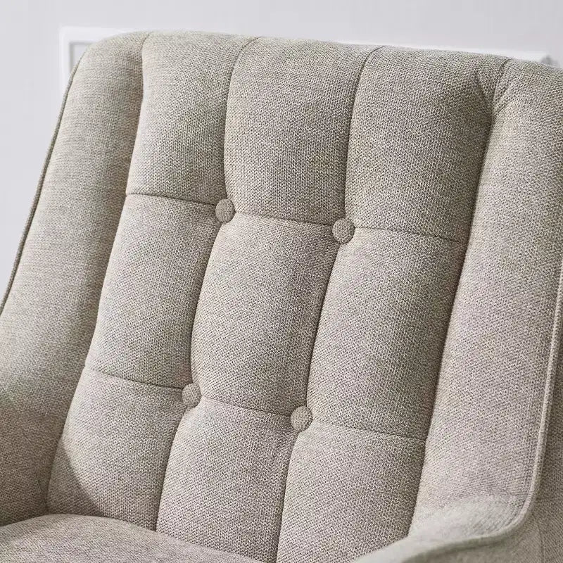 Fauteuil d'appoint en tissu confortable avec accoudoirs et dossier capitonné