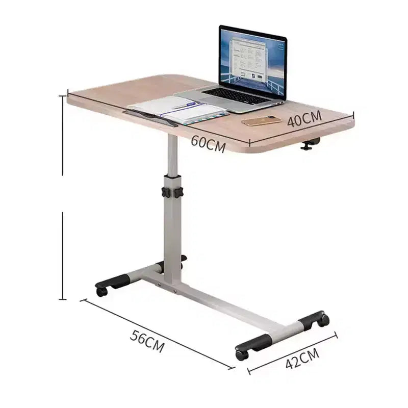 Table d'appoint à roulettes, Table pour ordinateur portable, Réglable en hauteur, Table d'ordinateur, Table pour ordinateur portable, Table pour PC