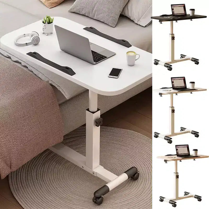 Table d'appoint à roulettes, Table pour ordinateur portable, Réglable en hauteur, Table d'ordinateur, Table pour ordinateur portable, Table pour PC