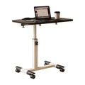 TROPOW Side Table with Wheels, Laptop Table, Height Adjustable, Computer Table, Laptop Table, PC Table