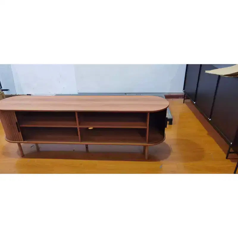 Buffet de rangement moderne en bois avec portes coulissantes, Meuble console pour salon et cuisine