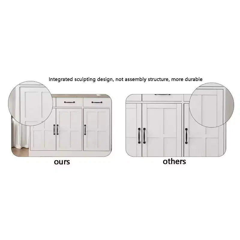 Meuble haut de salle de bain avec tiroir et portes doubles, Blanc