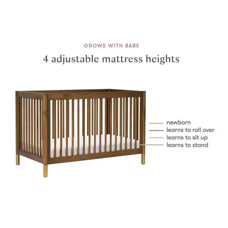 Lit de bébé convertible 4-en-1 avec kit de conversion en lit de tout-petit