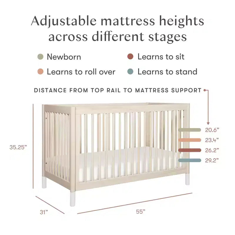 Lit de bébé convertible 4-en-1 avec kit de conversion en lit de tout-petit